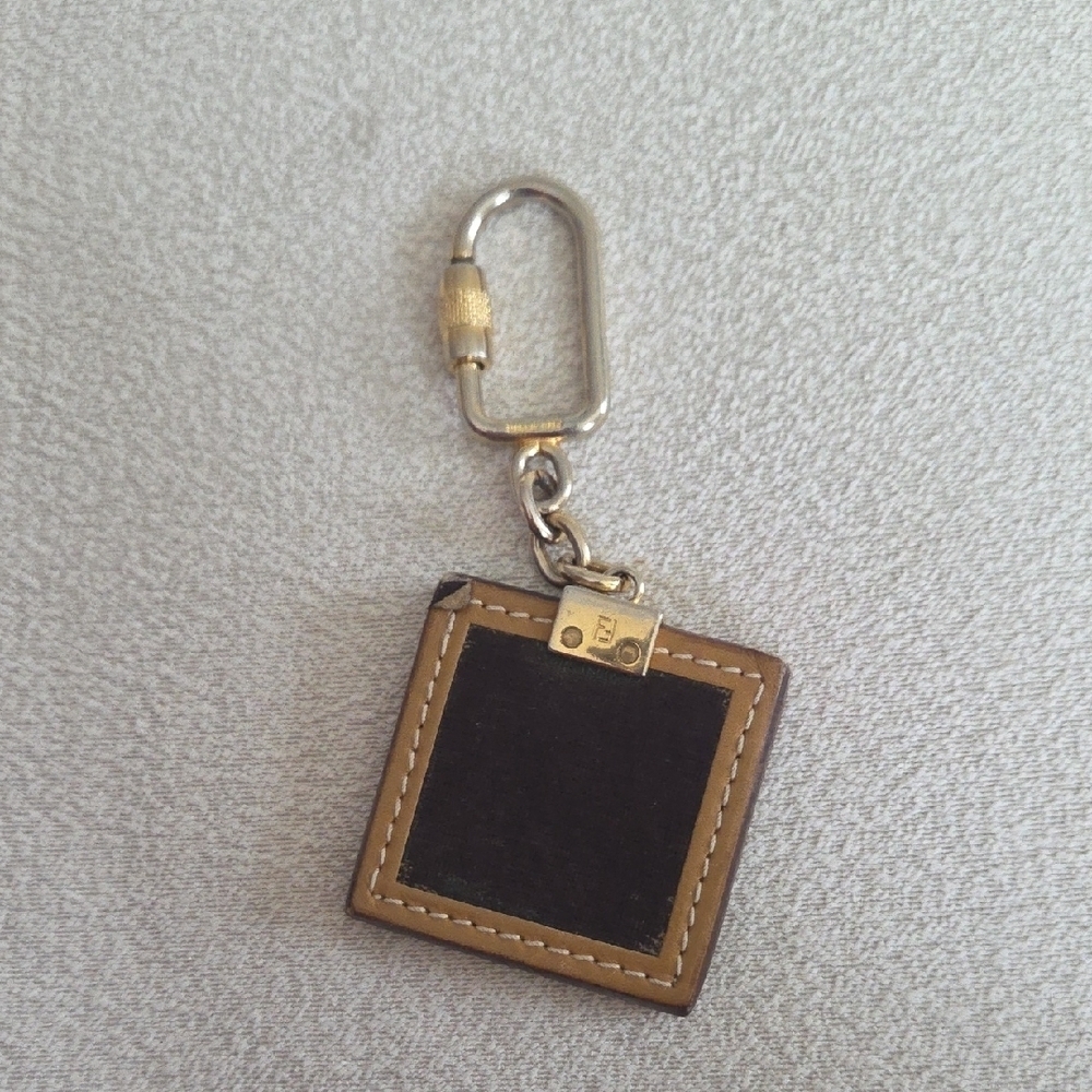 Vintage Leather Fendi Keychain